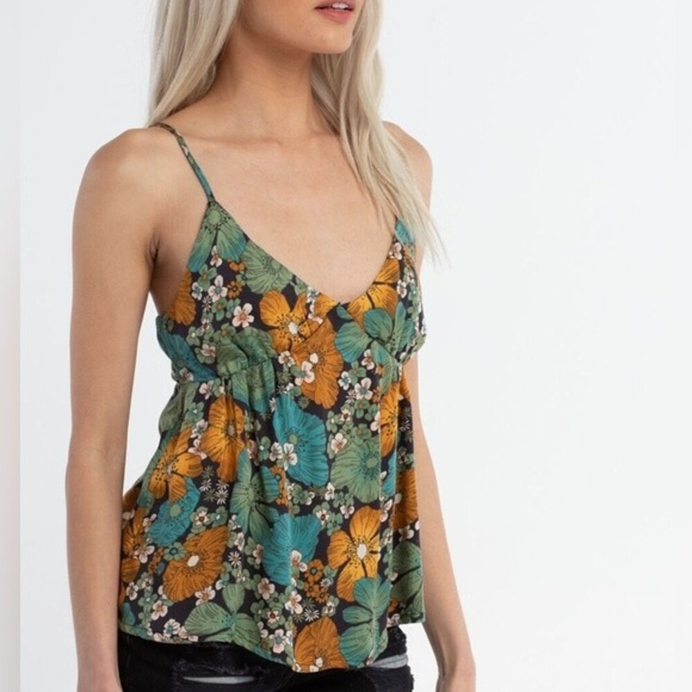 NWT VOLCOM Luvley Daze Floral Cami. Size XS - Picture 5 of 16